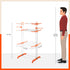 Bathla Mobidry Terra 3 Level Steel Modular Cloth Drying Stand For Home (Orange - Large) Made in India